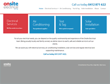Tablet Screenshot of onsiteelectrical.com.au